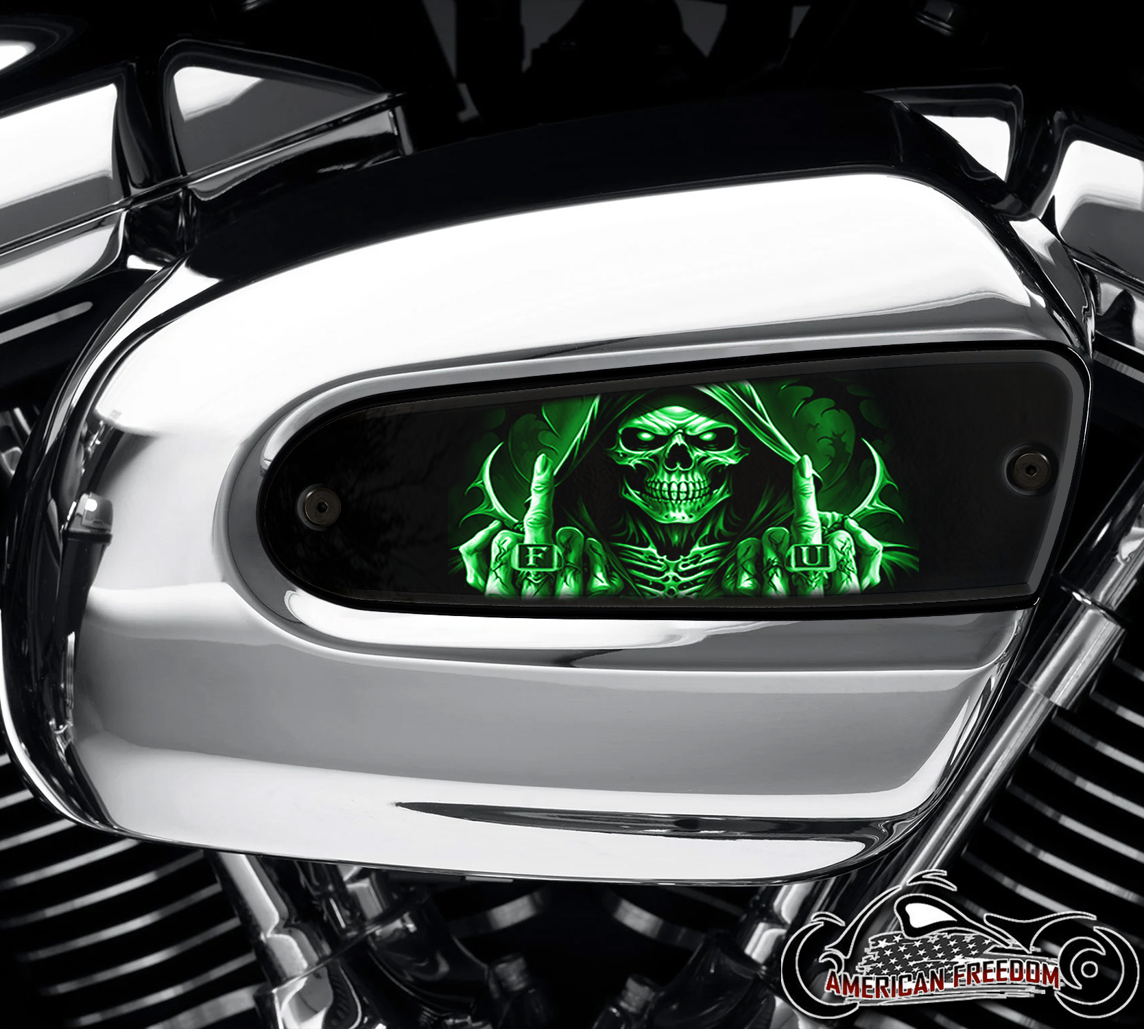 Harley Davidson Wedge Air Cleaner Insert - FU Reaper Green